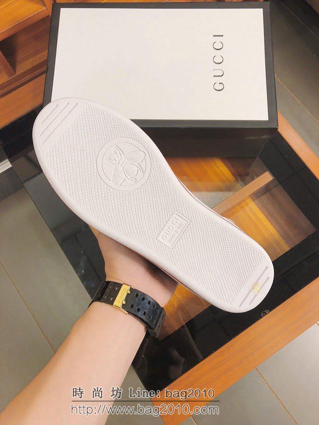GUCCI男鞋 2019新春米蘭走秀款 古馳駕車鞋 Gucci男士休閒板鞋  hdnx1323